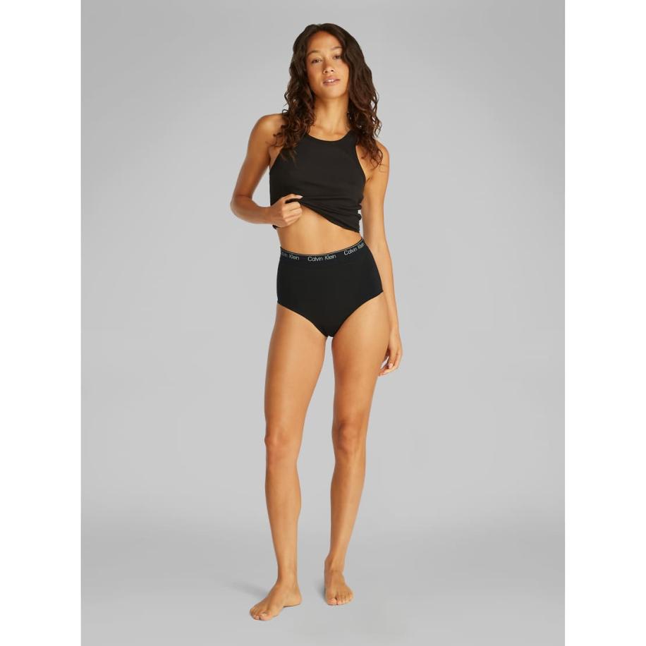 Calvin Klein Corrigerend ondergoed Naadloze onderbroek met hoge taille in zwart Zwart