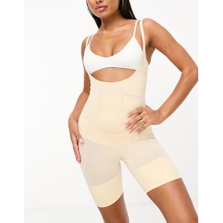 Dorina Absolute Sculpt Sterk corrigerende body met short en open buste in beige-Neutraal
