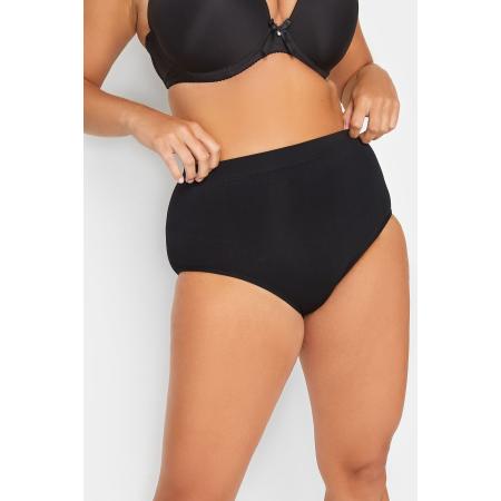 Yours Naadloze Slip Met Hoge Taille In Zwartsize 54-56