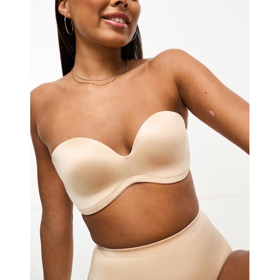 Dorina Mix en match Sublime Sculpt Strapless bandeau-bh zonder beugel in beige-Neutraal Multicolor