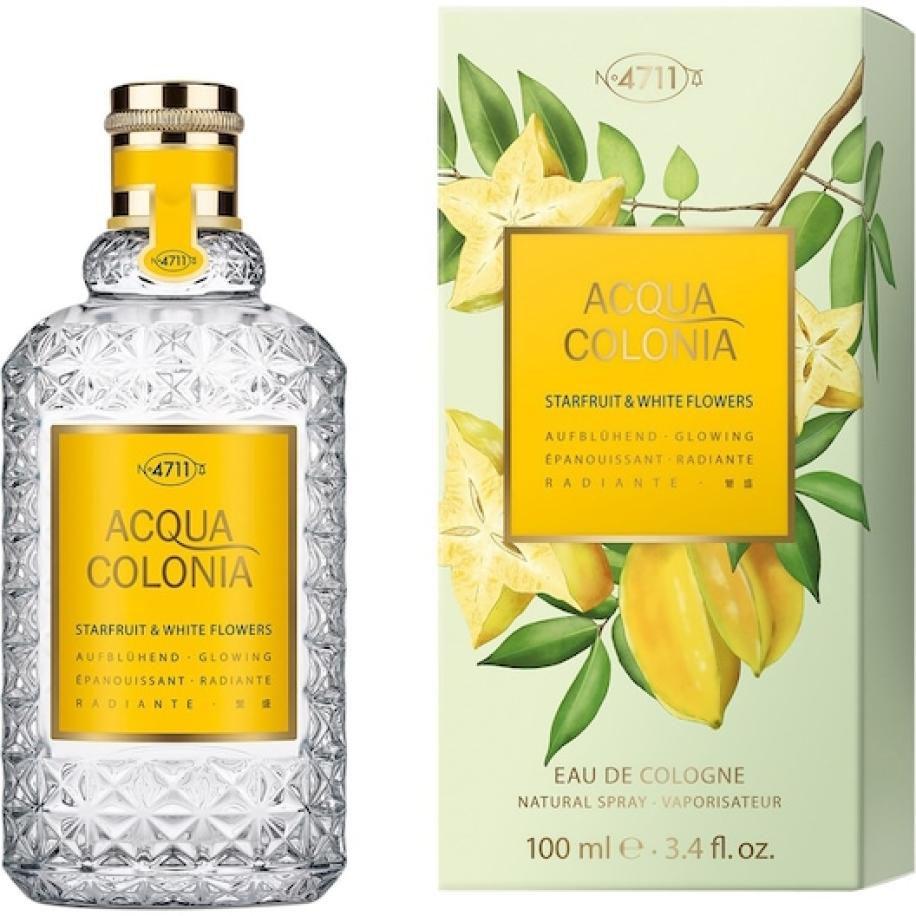 4711 Acqua Colonia Starfruit & White Flowers Eau de Cologne Spray Unisexgeuren Unisex 100 ml