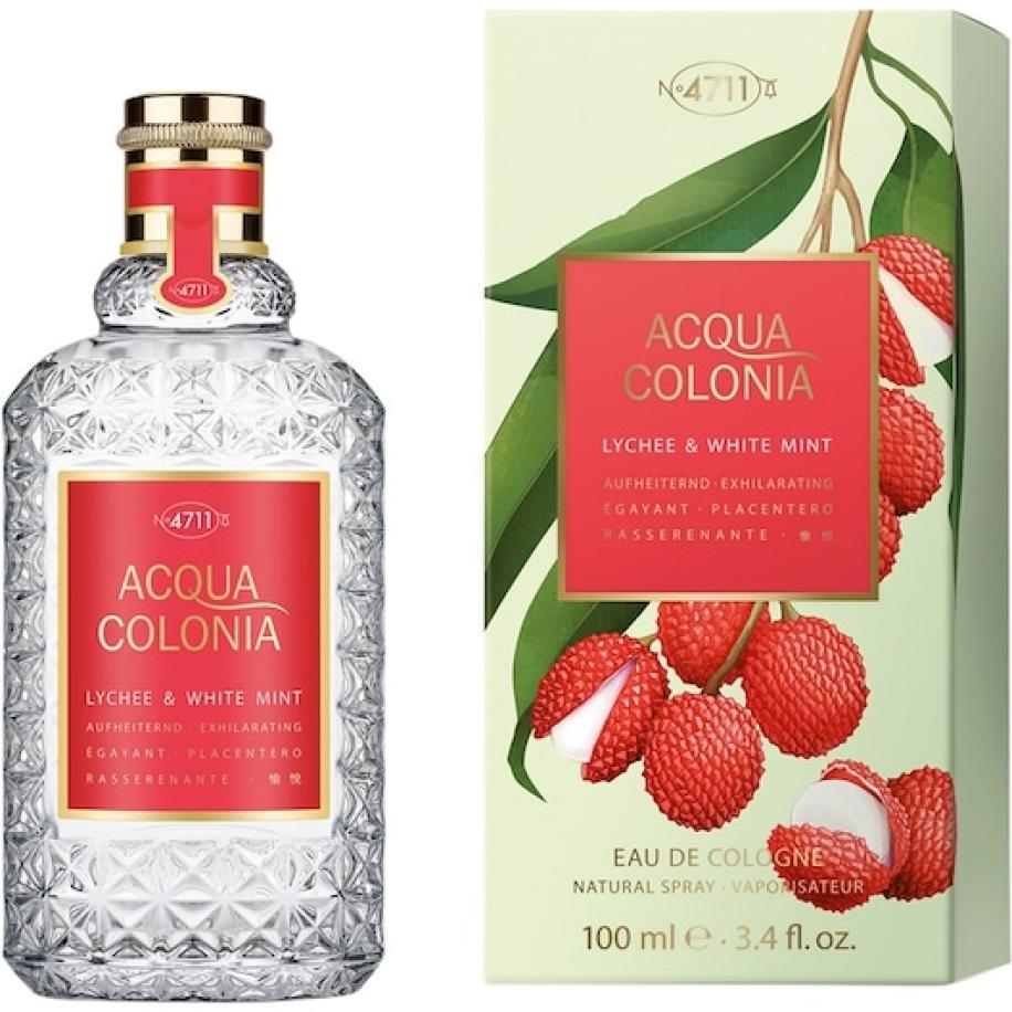 4711 Acqua Colonia Lychee & White Mint Eau de Cologne Spray Unisexgeuren Dames 100 ml