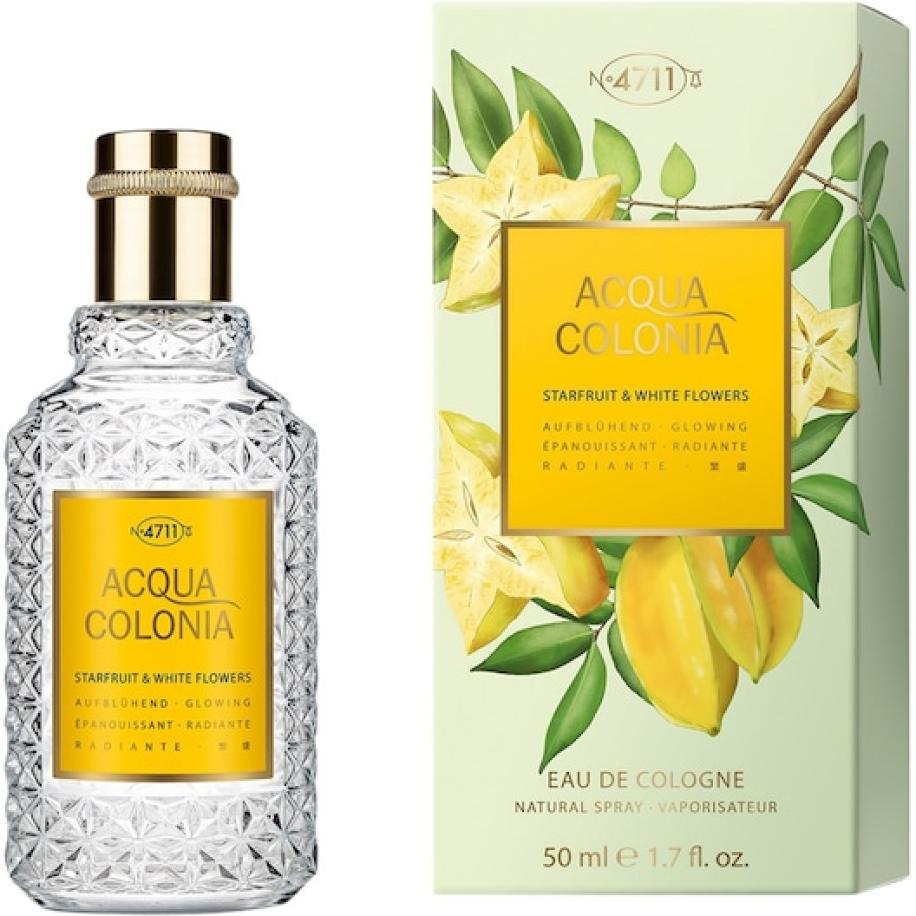 4711 Acqua Colonia Starfruit & White Flowers Eau de Cologne Spray Unisexgeuren Unisex 50 ml