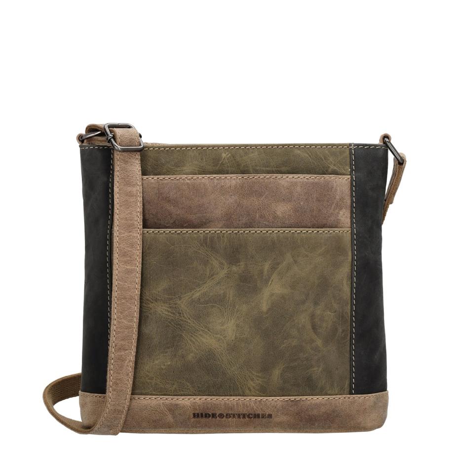 Hide & Stitches Himalaya Shoulderbag olivegreen Groen