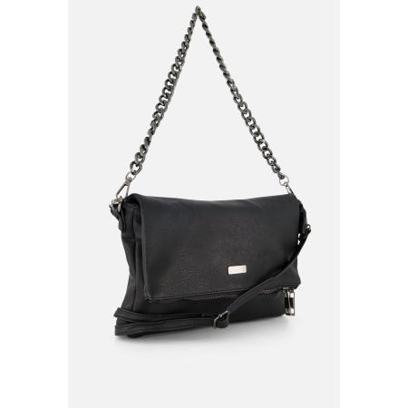 Charm Schoudertas zwart Imitatieleer