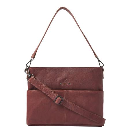 dR Amsterdam Tampa Hand/Schoudertas brown Damestas