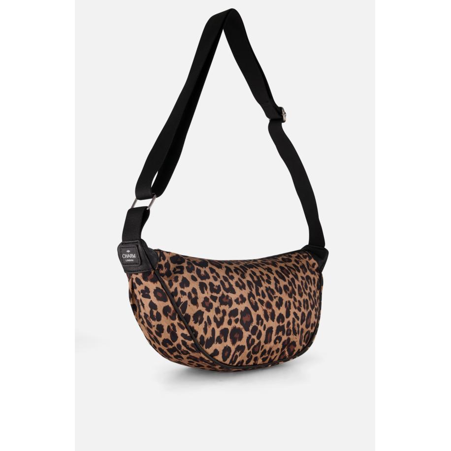 Charm Crossbody Tas beige Nylon Bruin