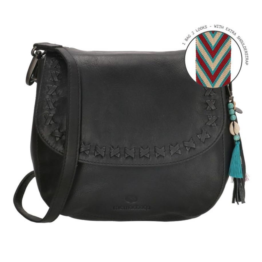 Micmacbags Friendship shoulder bag 18663-Black Zwart