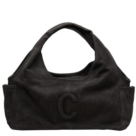 Chabo Suede Sophie Mini Shopper black