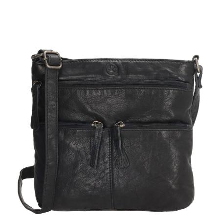 Hide & Stitches Paint Rock Shoulderbag High black