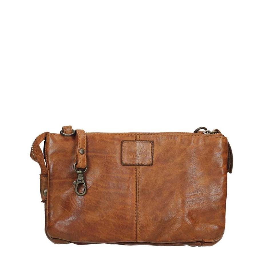 Bear Design Cow Lavato Clutch cognac Bruin