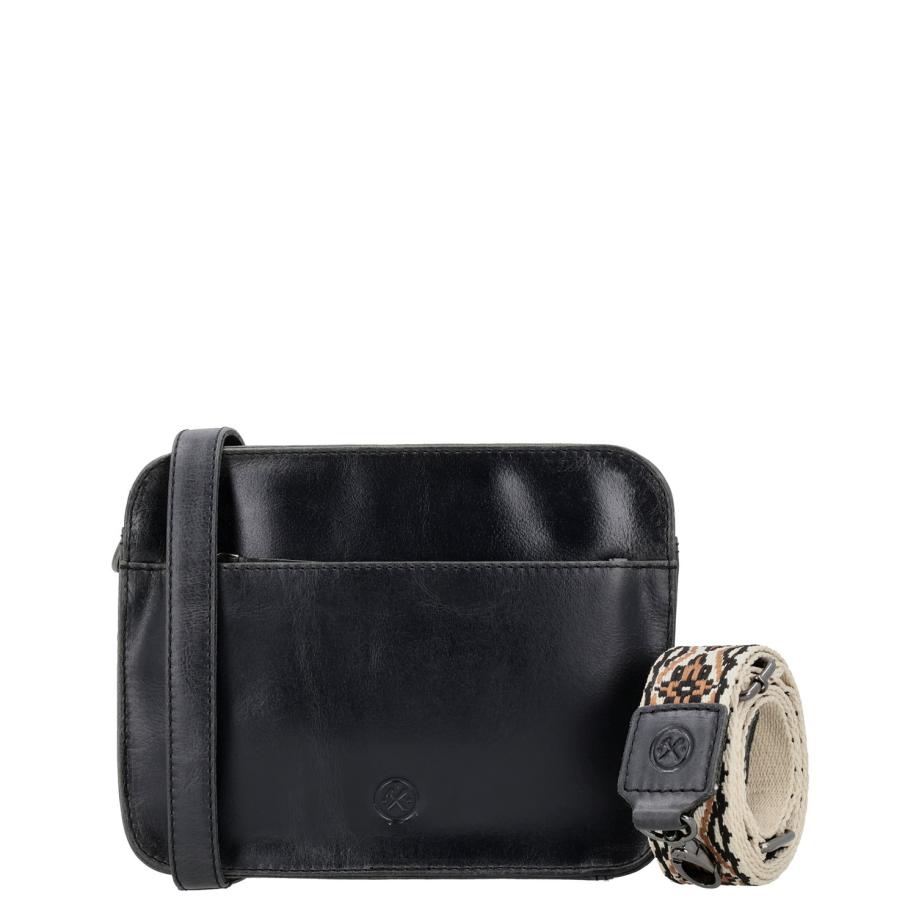 Hide & Stitches Next Navajo Shoulderbag black Zwart