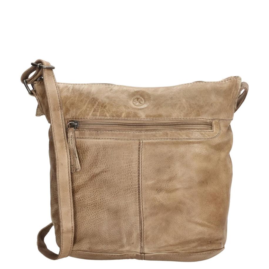 Hide & Stitches Paint Rock Shoulderbag sand Bruin