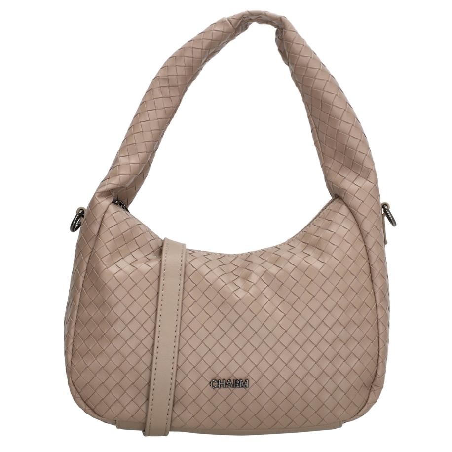 Charm London Mirabello Shoulderbag taupe Bruin