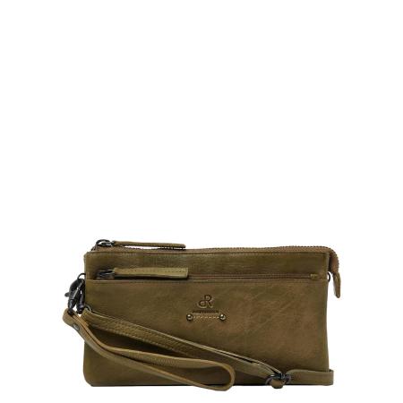 dR Amsterdam Tampa Shoulderbag/Clutch olive Damestas