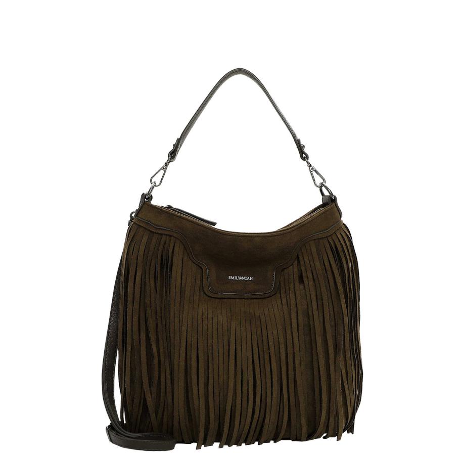 Emily & Noah Hedda Pouch Medium olive Groen