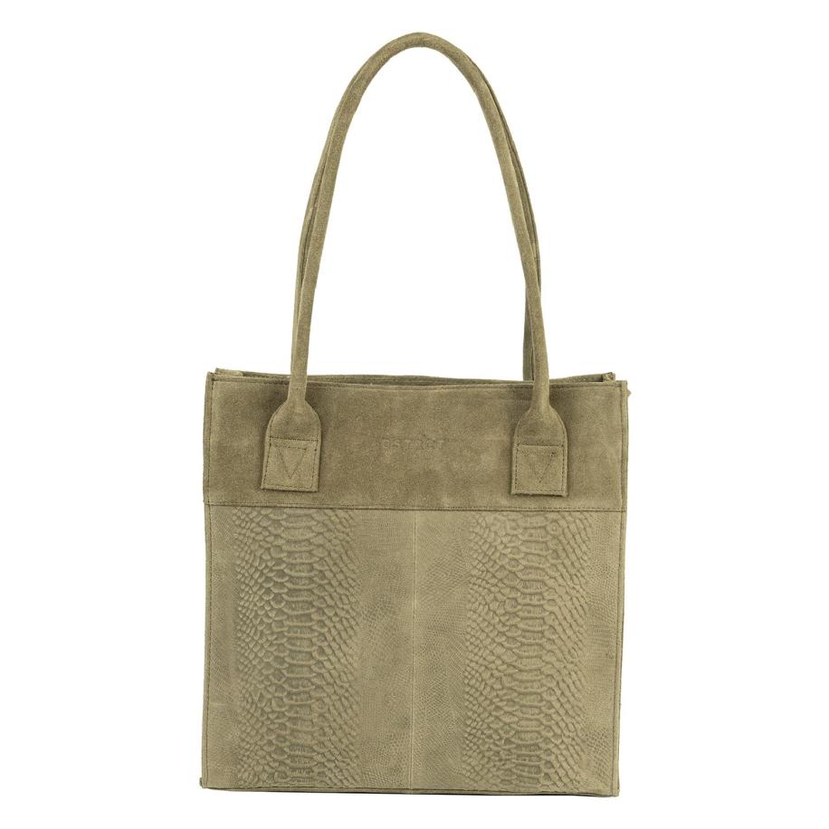 DSTRCT Portland Road Shopper Small khaki Damestas Groen