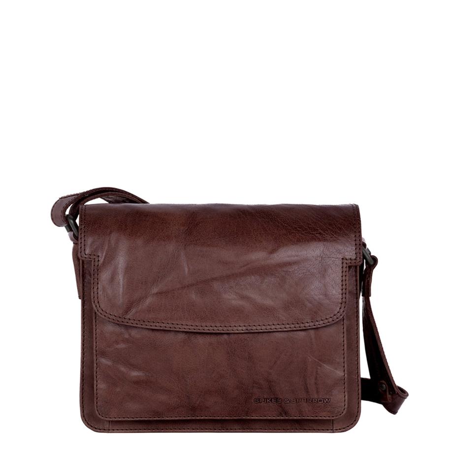 Spikes & Sparrow Frédérique Flapbag d brown Bruin