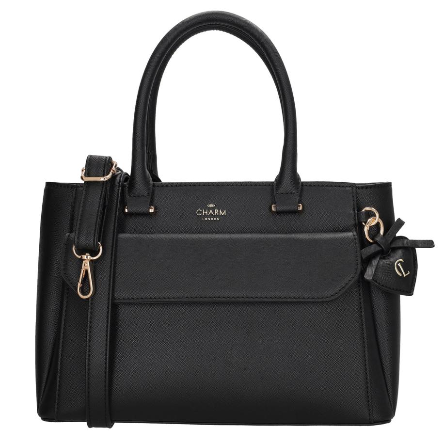 Charm London Cambridge Handbag black Zwart