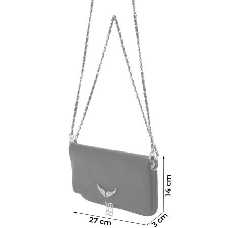 Zadig & Voltaire Zadig & Voltaire Clutch ROCK SWING YOUR WINGS zwart / zilver