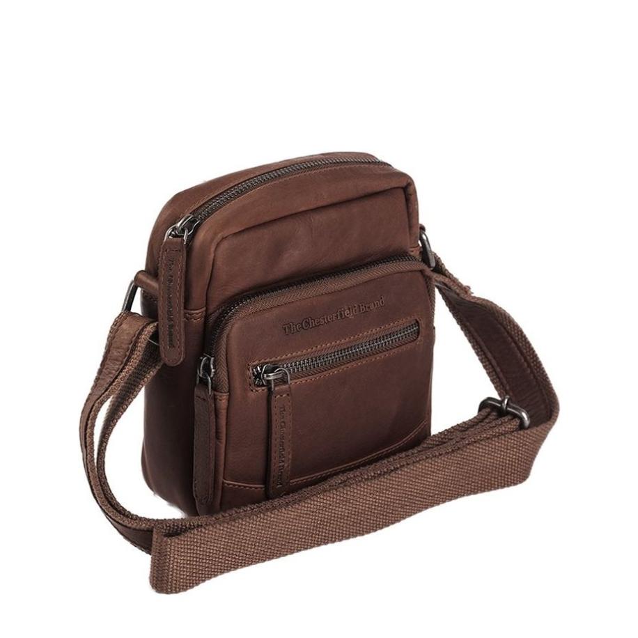 The Chesterfield Brand Bremen Schoudertas brown Bruin