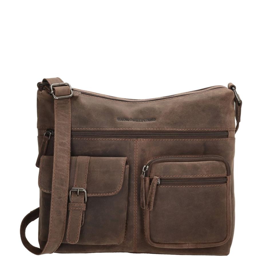 Hide & Stitches Idaho Shoulderbag darkbrown Bruin