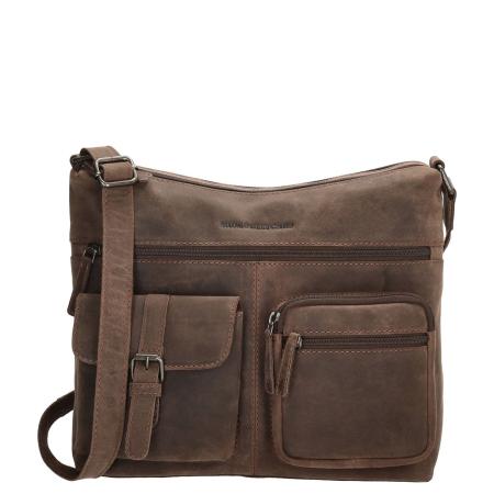 Hide & Stitches Idaho Shoulderbag darkbrown