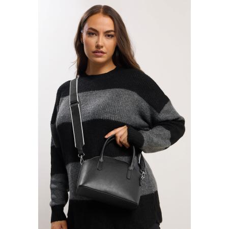 Yours Black Contrast Strap Cross Body Bag Size One Size
