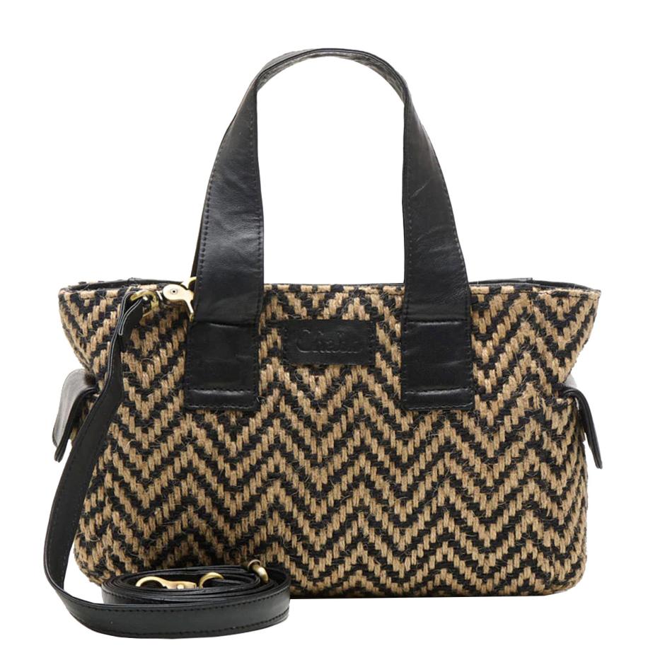 Chabo Romio Jaquard Handbag black Zwart