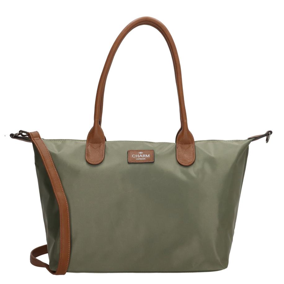 Charm London Buckingham Shopper olijfgroen Groen