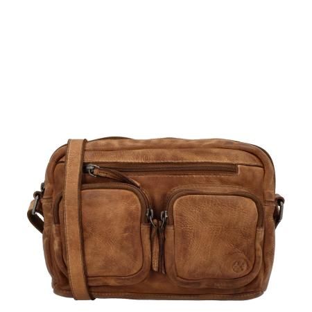 Hide & Stitches Paint Rock Shoulderbag cognac