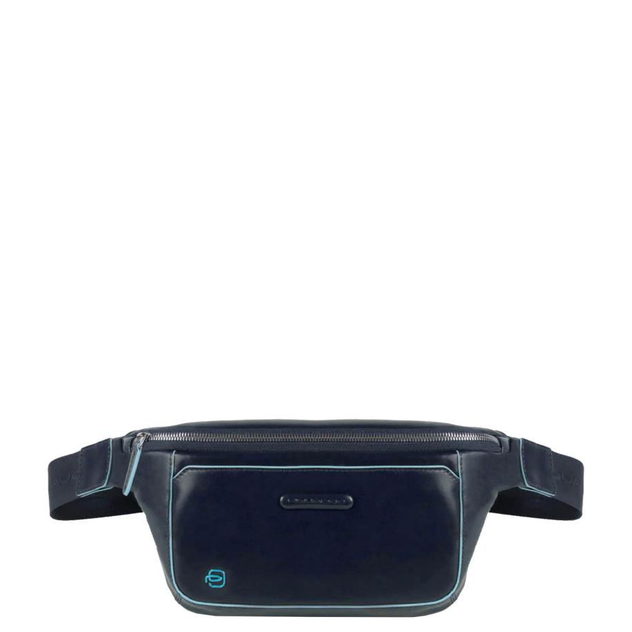 Piquadro Blue Square Bum Bag night blue Blauw