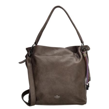 Charm London Tottenham Shopper darkbrown Damestas