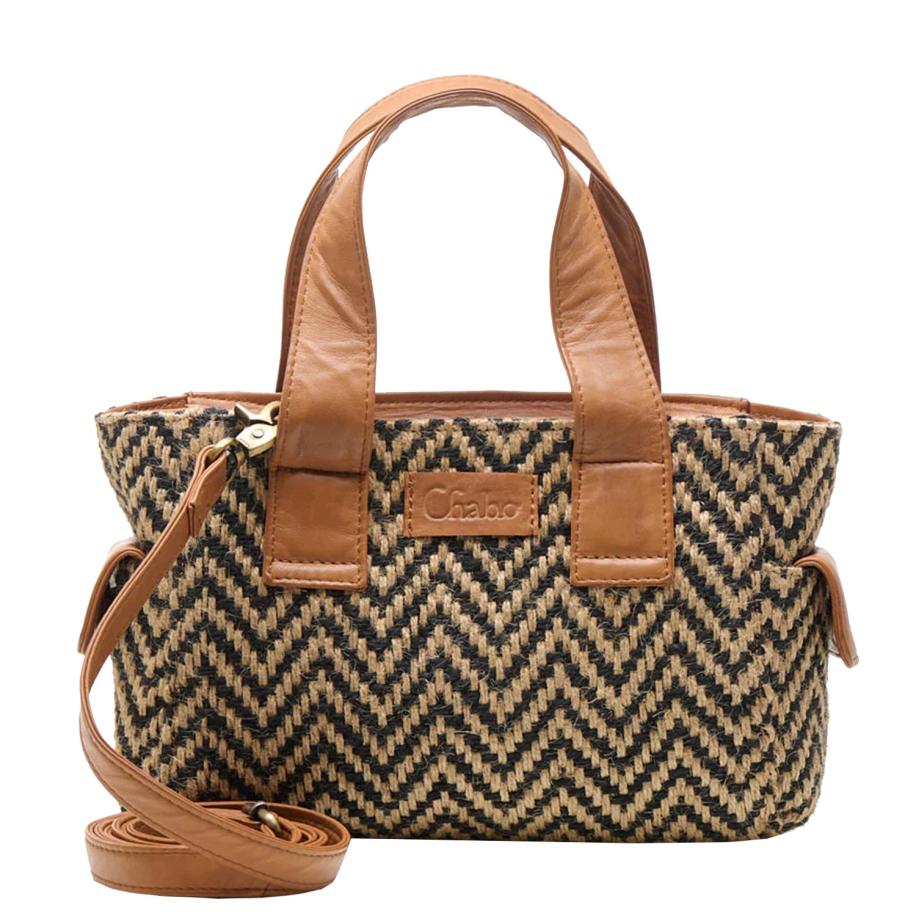 Chabo Romio Jaquard Handbag cognac Bruin