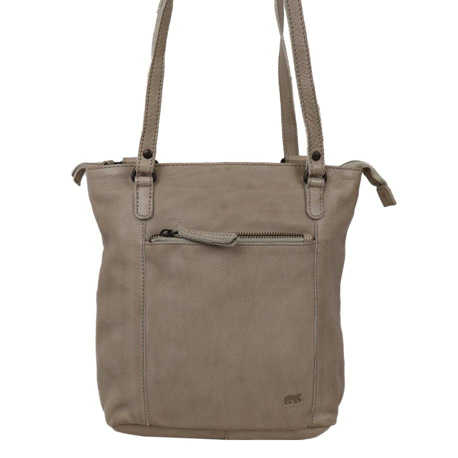 Bear Design Sandy Shoulder / Backpack silver mink Zilver