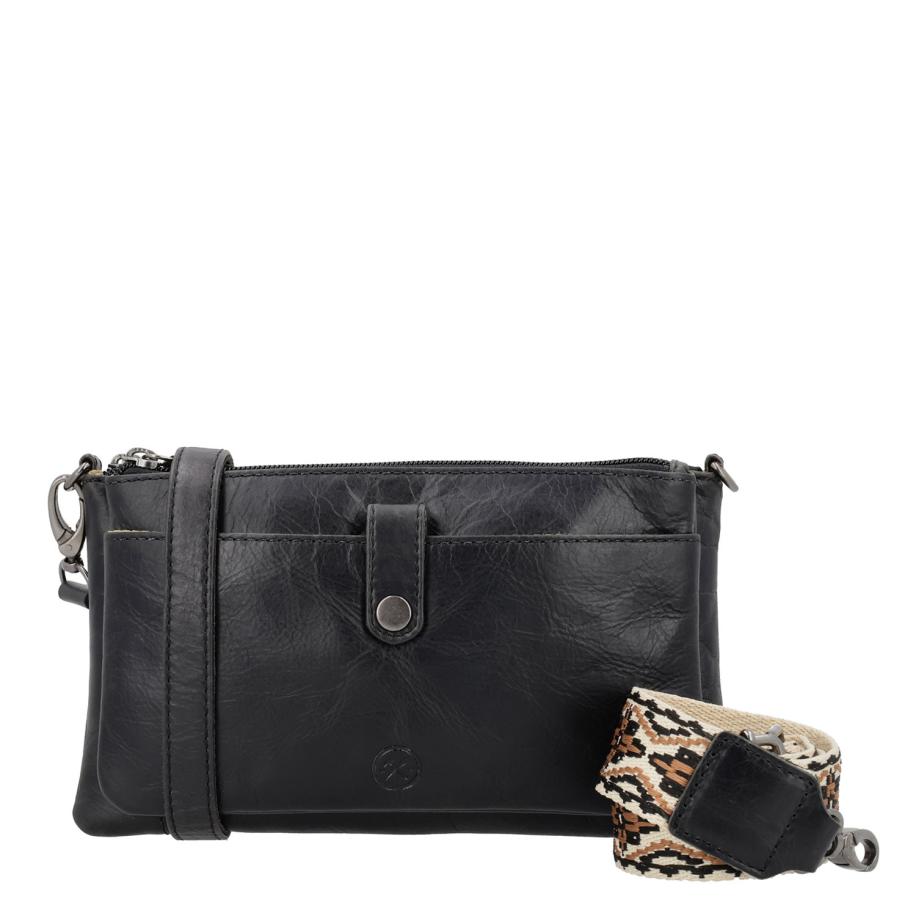 Hide & Stitches Next Navajo Shoulderbag black Zwart