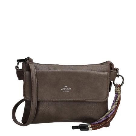 Charm London Tottenham Schoudertas darkbrown