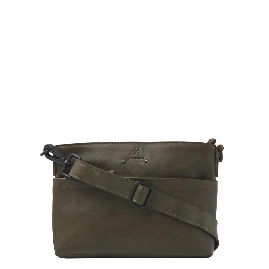 dR Amsterdam Tampa Schoudertas V olive Groen