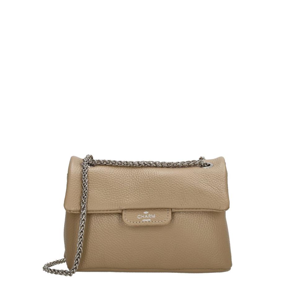 Charm London Anna Shoulderbag light taupe Bruin