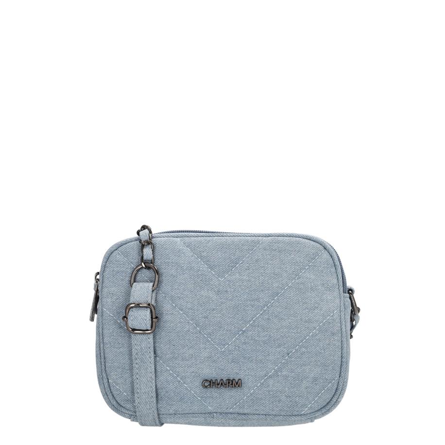 Charm London Hollywood Shoulderbag midblue Blauw