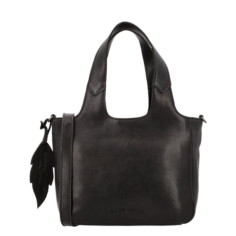Hide & Stitches Earth Handbag black Zwart