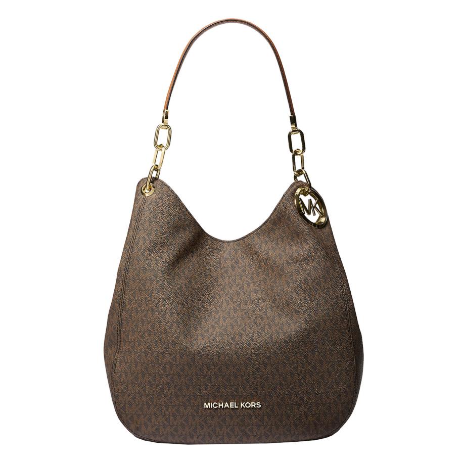 Michael Kors Lillie LG Chain Shoulderbag brn/acorn Bruin