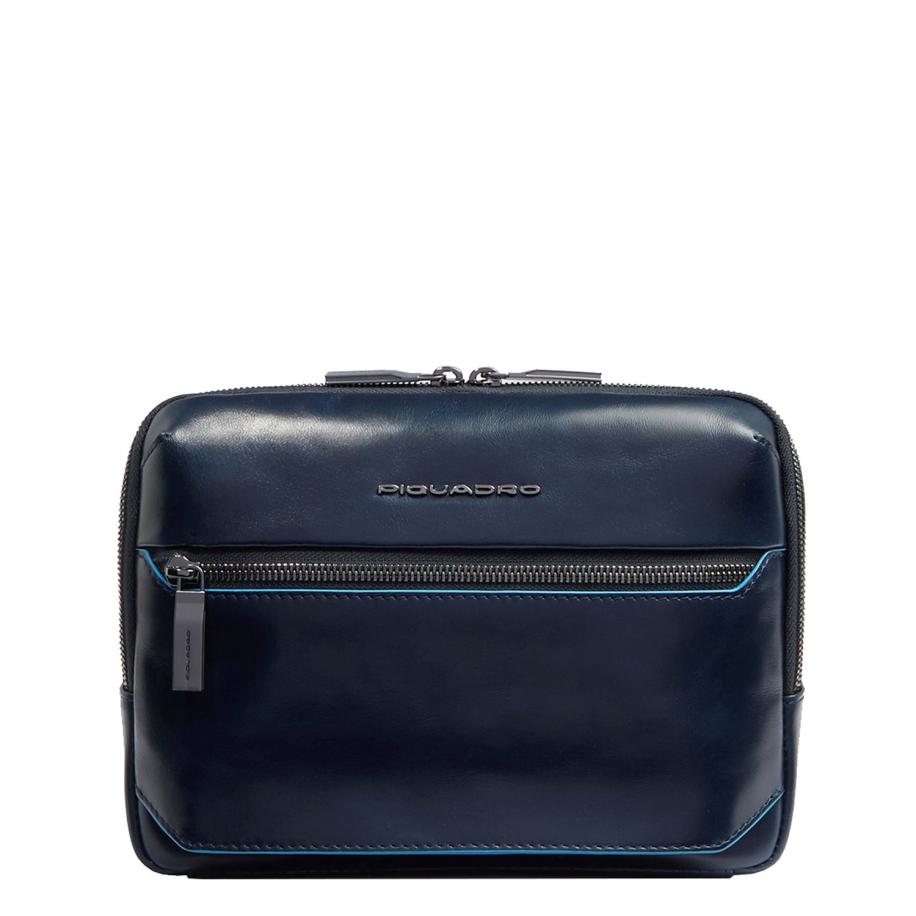 Piquadro B2 Men&apos;s RFID Crossbody blue Blauw