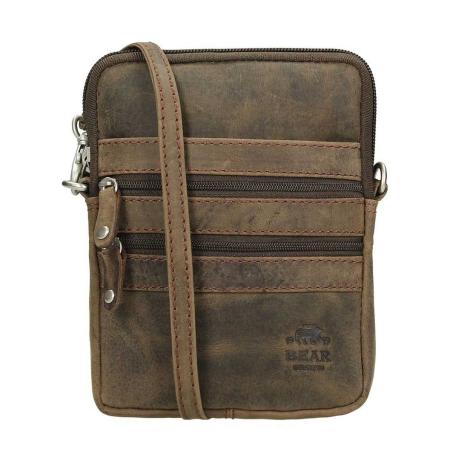 Bear Design Dark Nature Schoudertas XS brown
