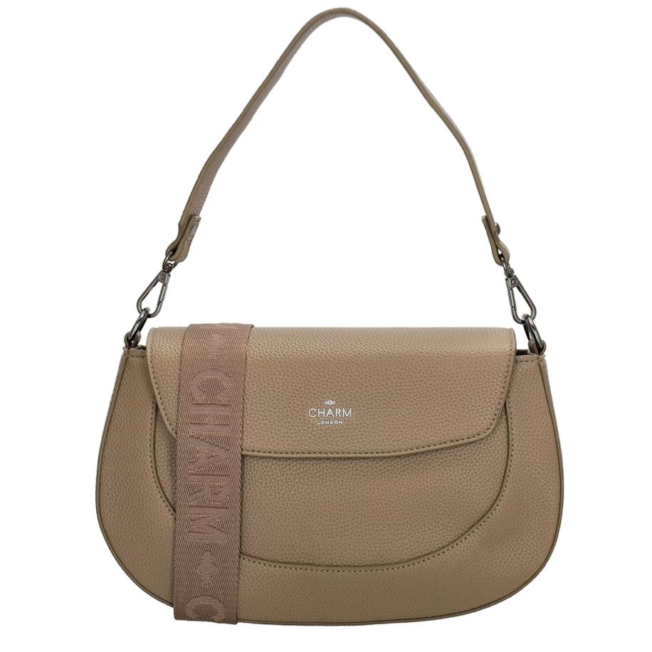 Charm London Montmartre Shoulderbag taupe Bruin