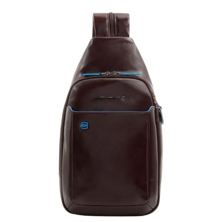 Piquadro Blue Square Mono Sling iPad Pro 9.7/ iPad 11 mahogany brown