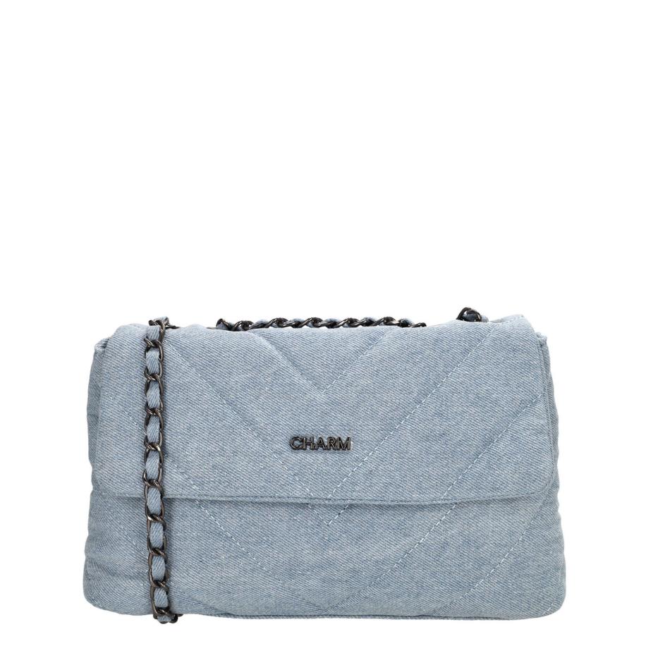 Charm London Hollywood Shoulderbag midblue Blauw