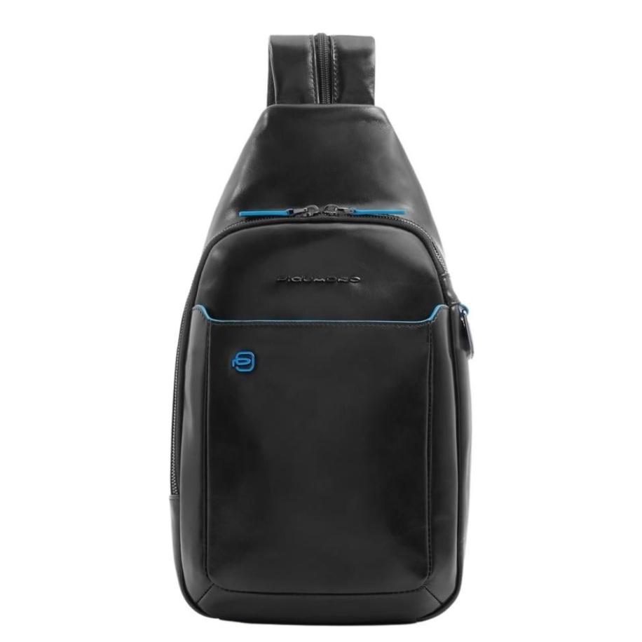 Piquadro Blue Square Mono Sling iPad Pro 9.7/ iPad 11 black Zwart