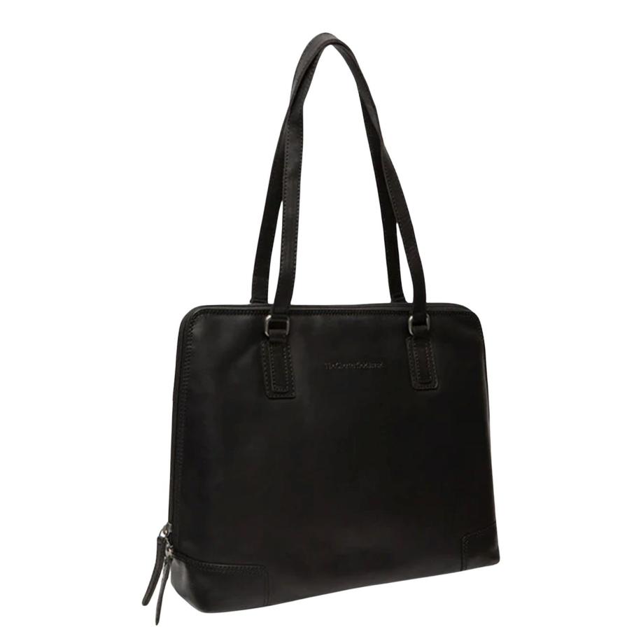 The Chesterfield Brand Flint Shoulderbag Large black Zwart