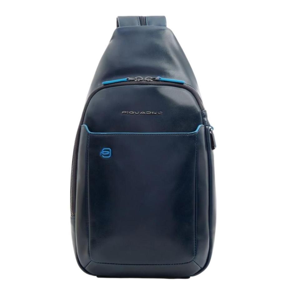 Piquadro Blue Square Mono Sling iPad Pro 9.7/ iPad 11 blue Blauw